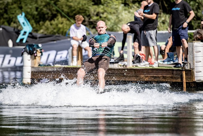 Dale Crossley at the 2022 Malibu Boats UK Wakeboard And Wakesurf Nationals